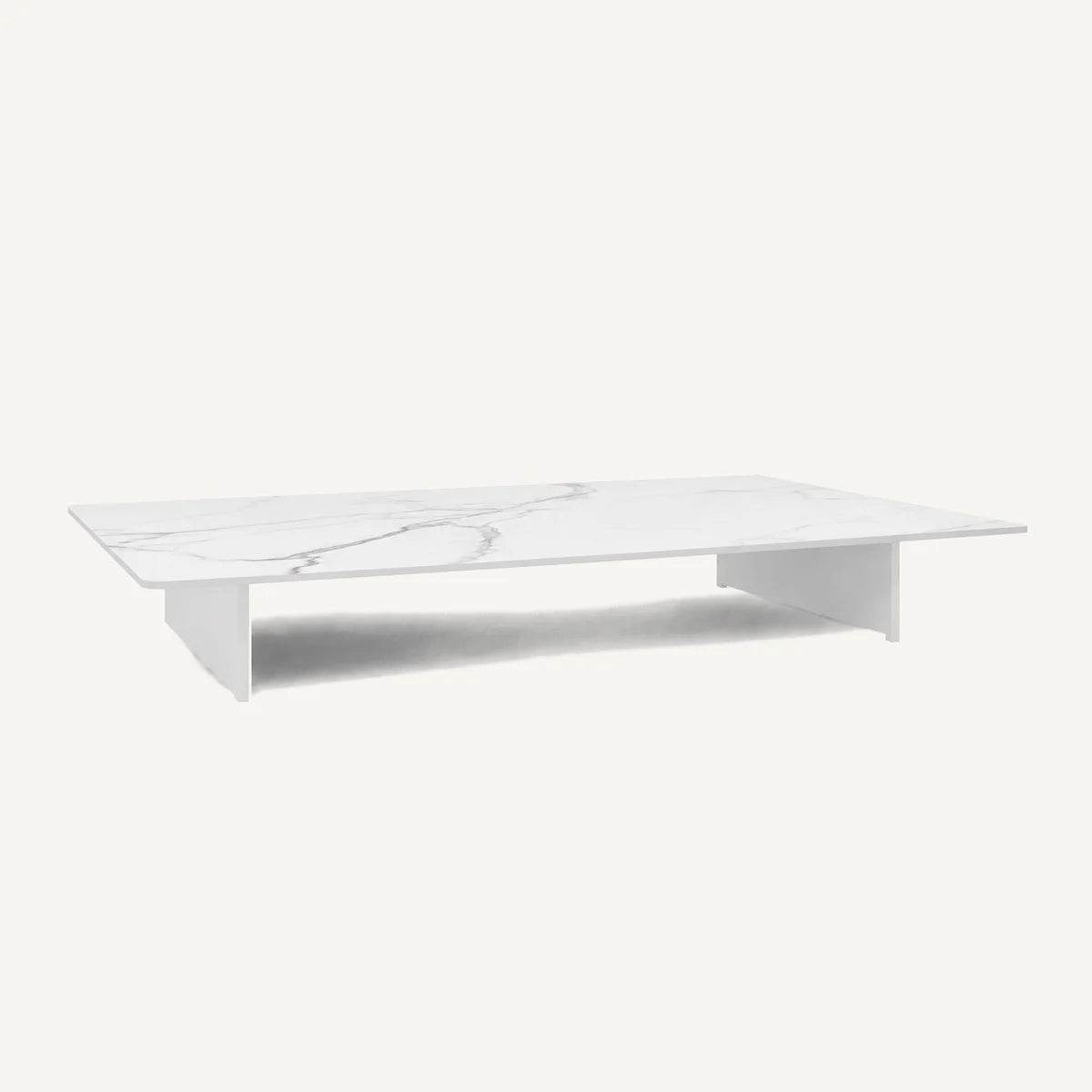 SANTORINI WHITE RECTANGULAR COFFEE TABLE