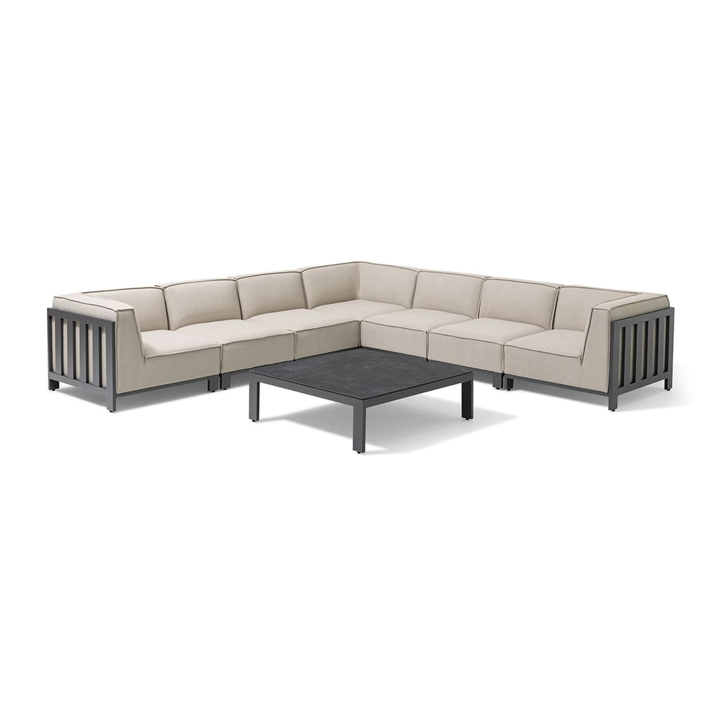 Maze Outdoor - Palma Large Corner Sofa Set with square coffee table