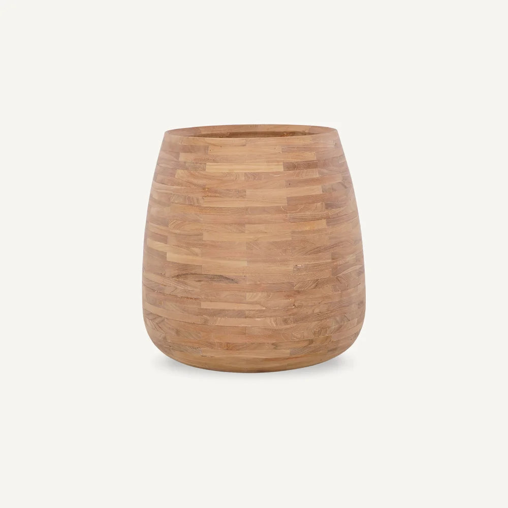 Round Teak Pot (Medium)