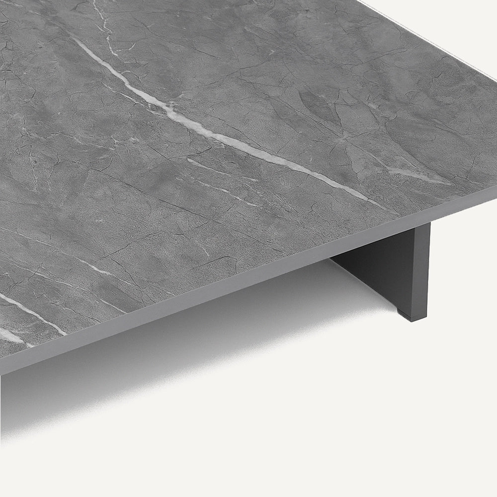 SANTORINI SINTERED STONE RECTANGULAR COFFEE TABLE