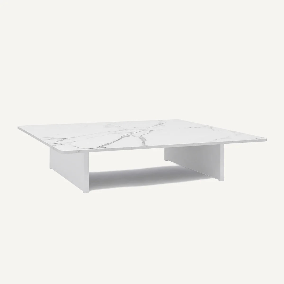 SANTORINI WHITE SQUARE COFFEE TABLE