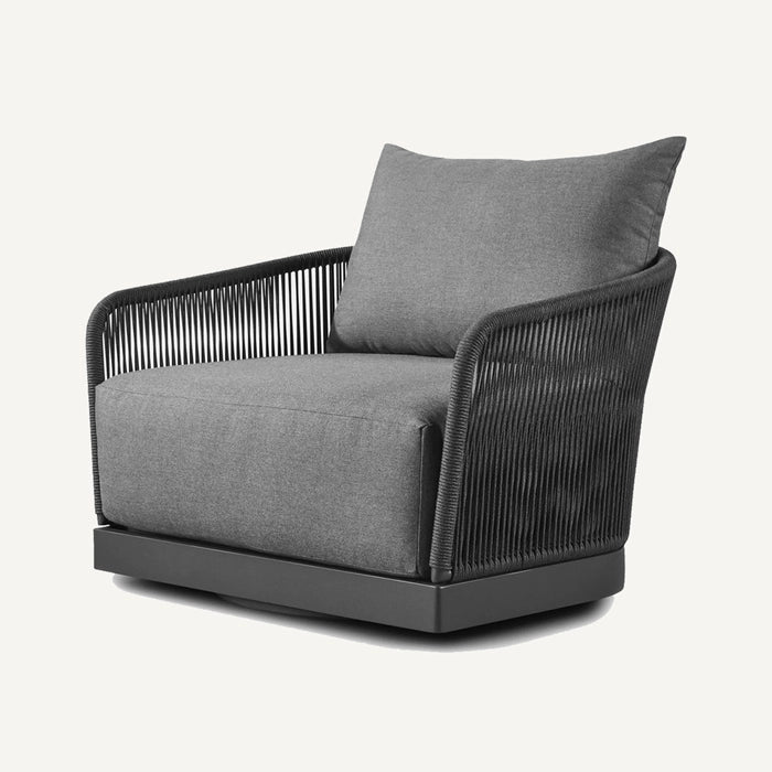 IBIZA ALUMINIUM SWIVEL LOUNGE CHAIR