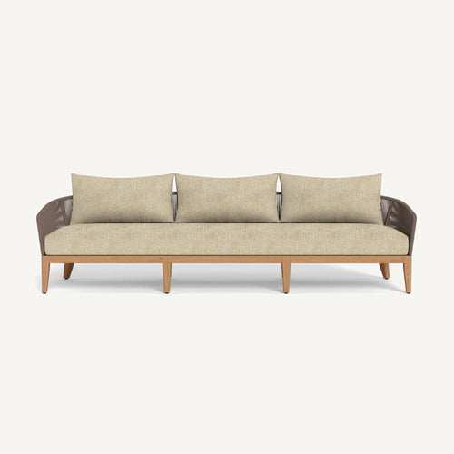 IBIZA TEAK 3 SEAT SOFA