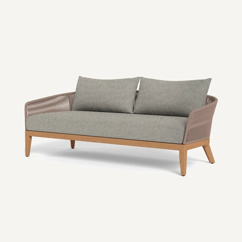 IBIZA TEAK 2 SEAT SOFA
