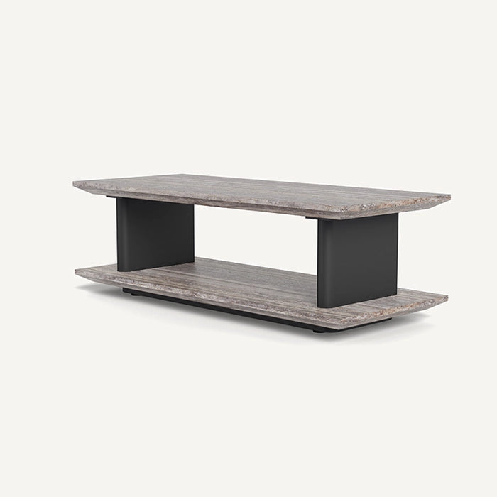 SAINT TROPEZ STONE RECTANGLE SIDE TABLE