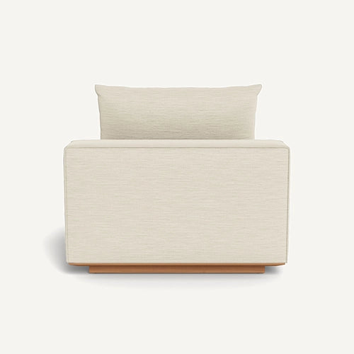 SAINT TROPEZ TEAK ARMLESS SINGLE