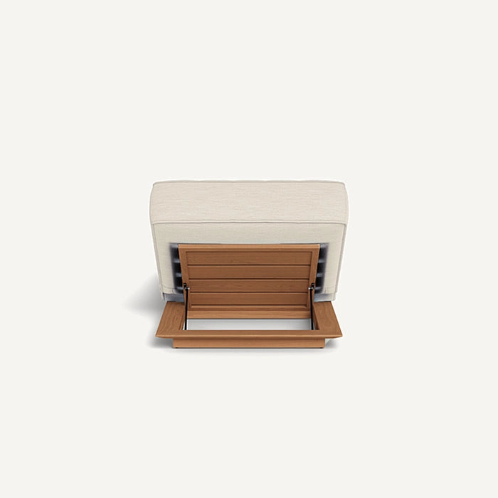 SAINT TROPEZ TEAK SUN LOUNGER