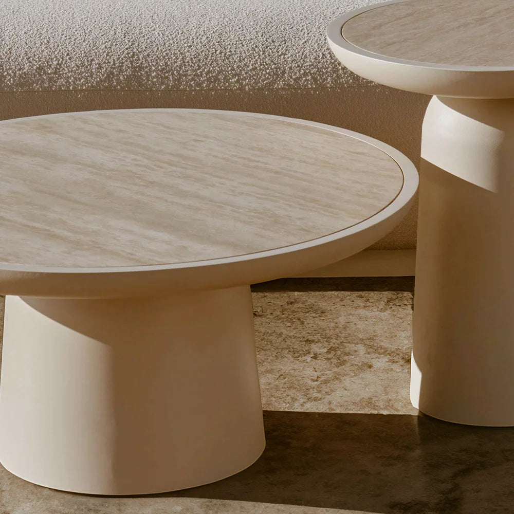 SERENA ALUMINIUM ROUND COFFEE TABLE