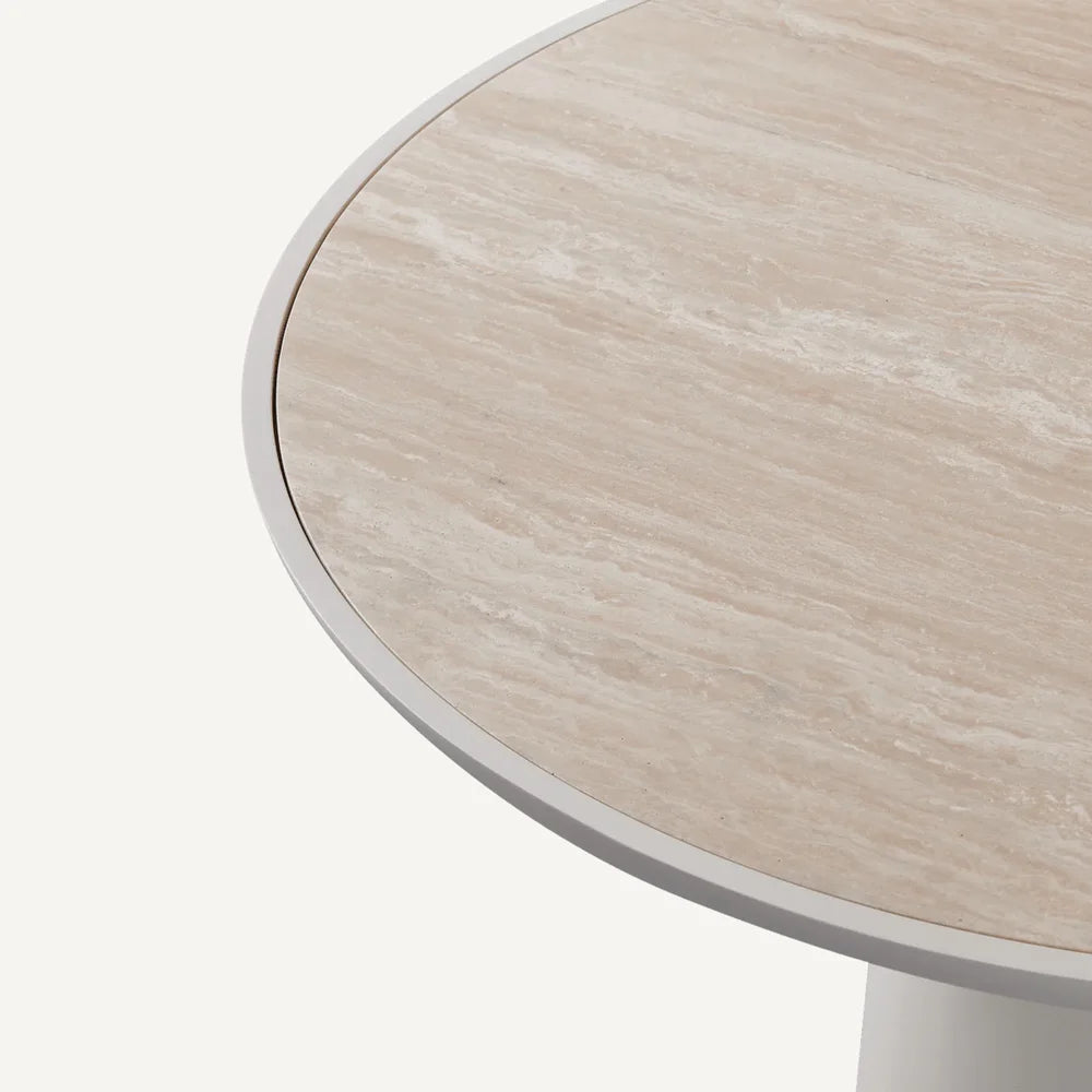 SERENA ALUMINIUM ROUND DINING TABLE