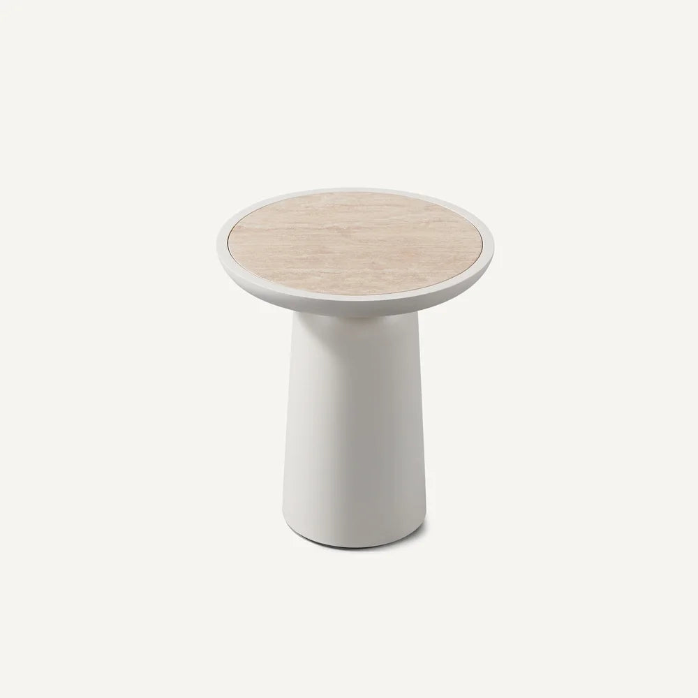 SERENA ALUMINIUM ROUND SIDE TABLE