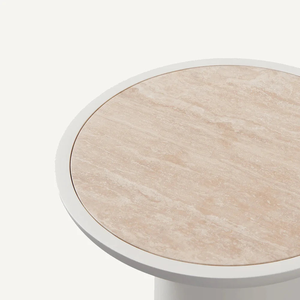SERENA ALUMINIUM ROUND SIDE TABLE