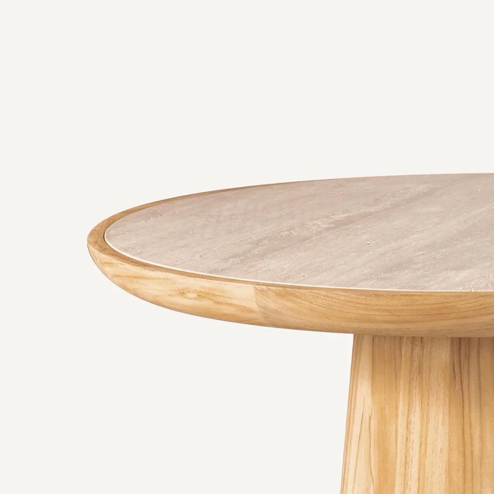 SERENA TEAK ROUND COFFEE TABLE