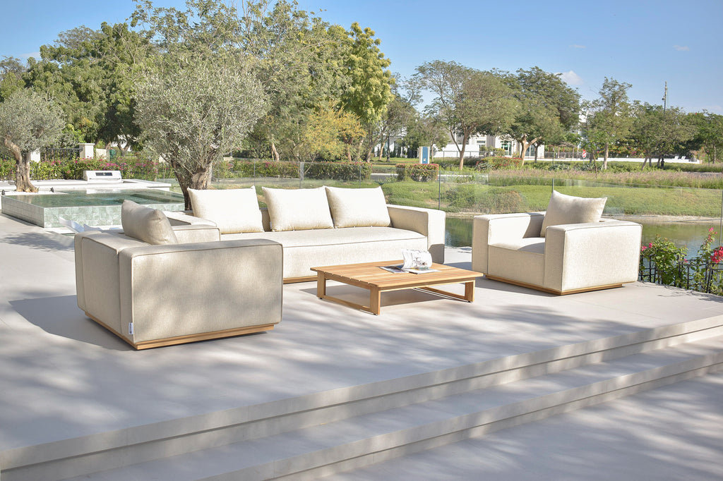 SAINT-TROPEZ (TEAK) - 5 SEAT SOFA SET