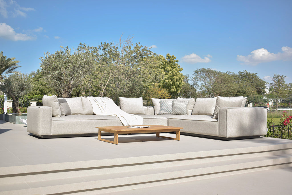 SAINT-TROPEZ (ALU) - CORNER SOFA SET -  LAYOUT 1