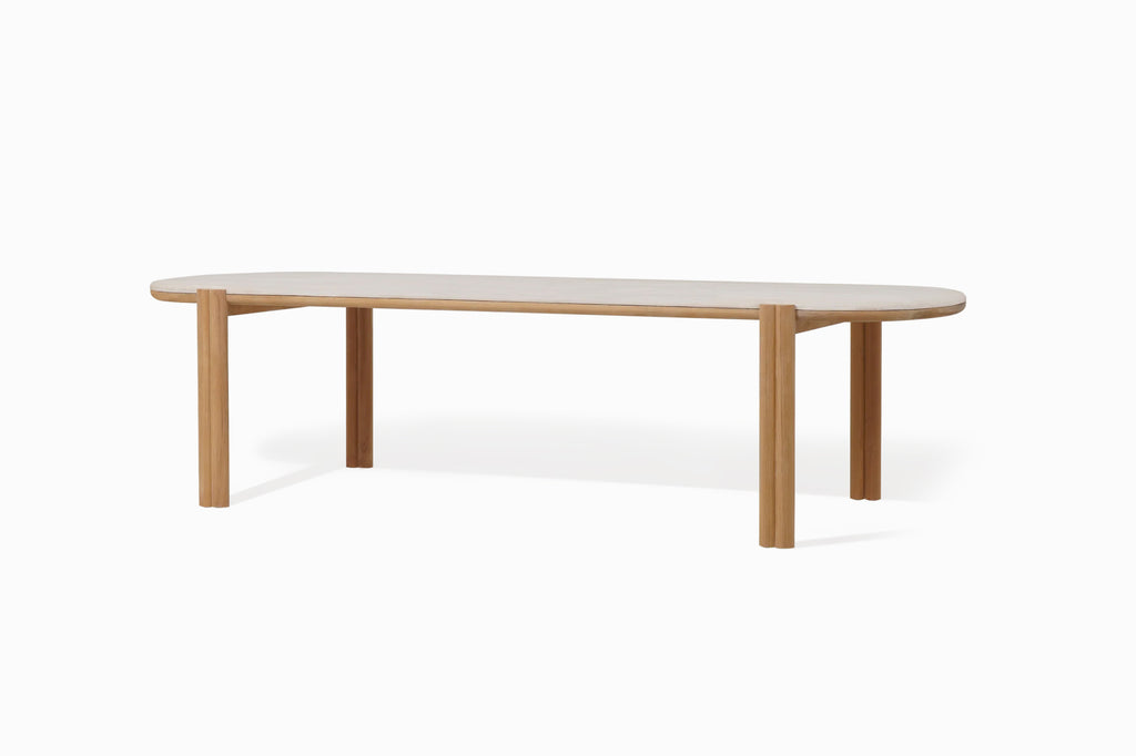 MONACO (TEAK) - PILL DINING TABLE (PRE-ORDER)