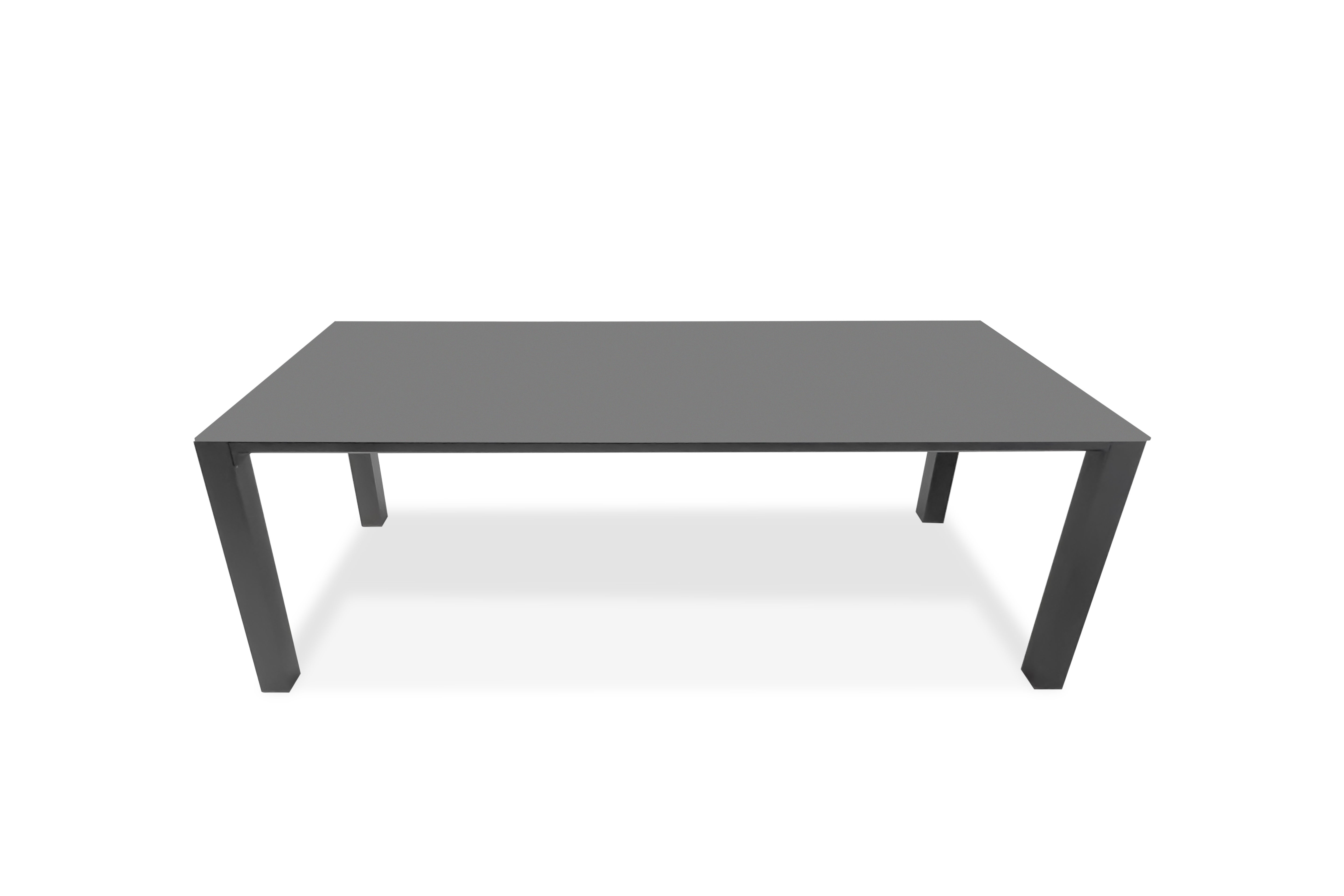 8 SEAT RECTANGULAR DINING TABLE (DARK GREY)