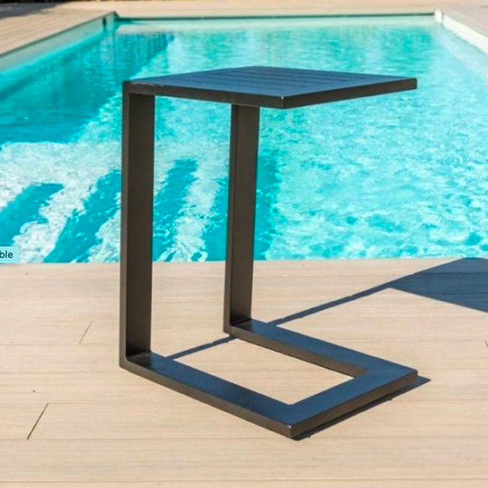 Aluminium Side Table dubai beside pool