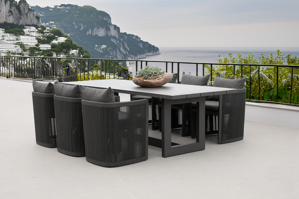 CAPRI - 8 SEAT DINING SET (PRE-ORDER)