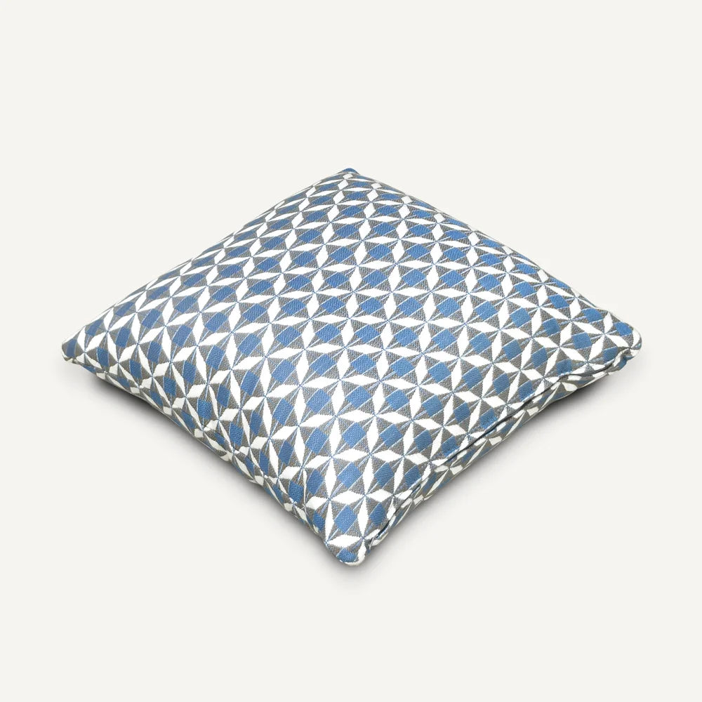 Blue Diamond Pattern Outdoor Cushion