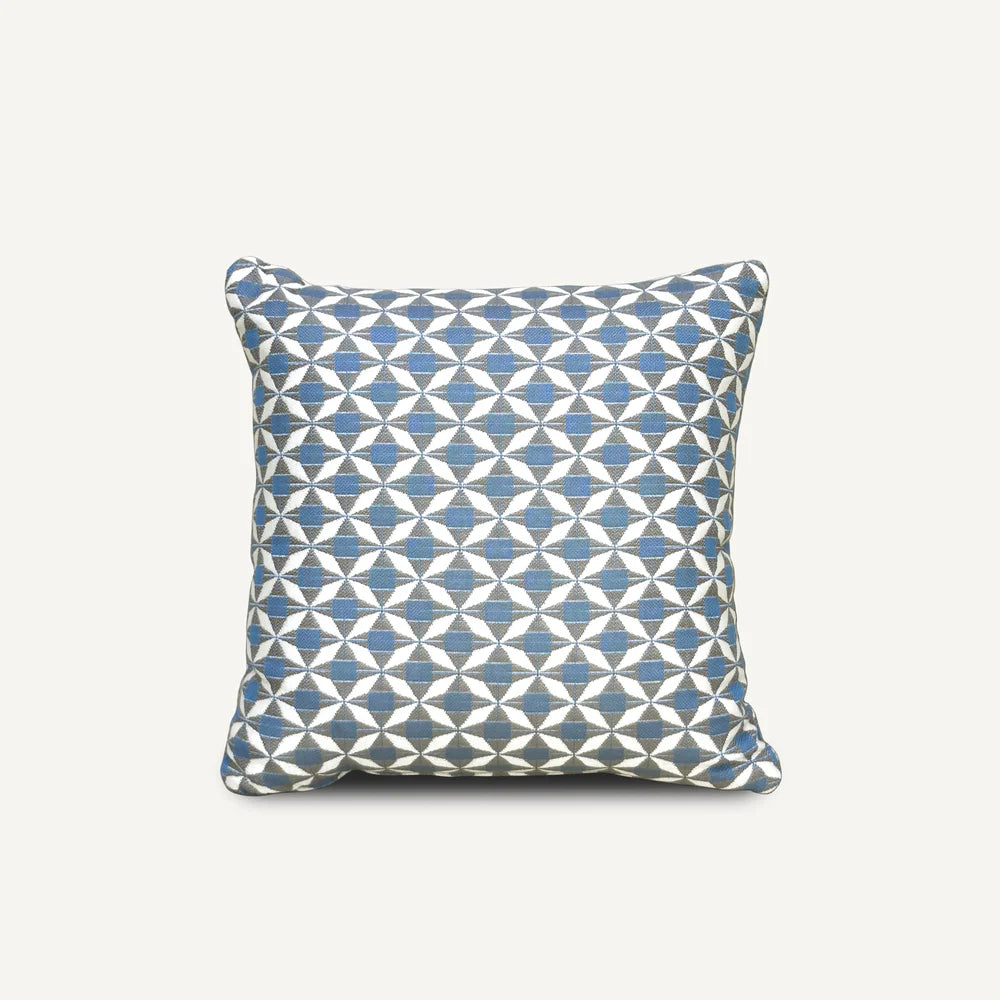Blue Diamond Pattern Outdoor Cushion