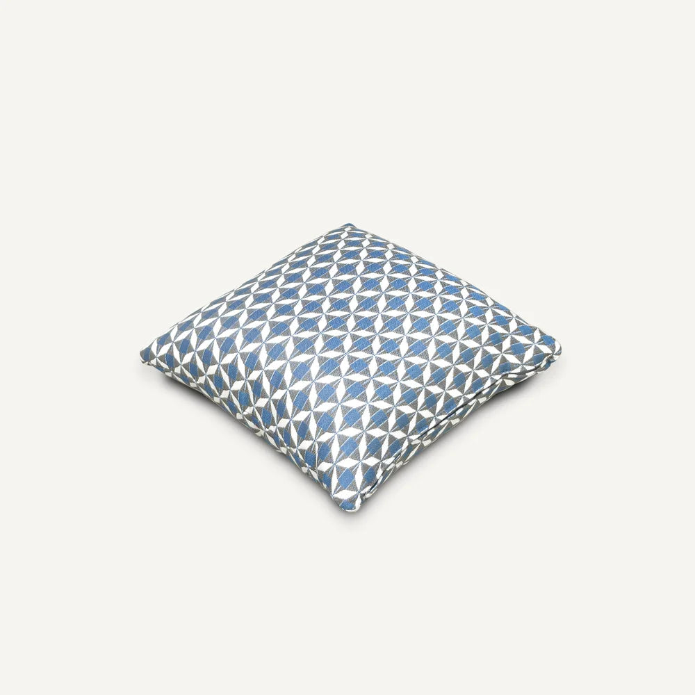 Blue Diamond Pattern Outdoor Cushion