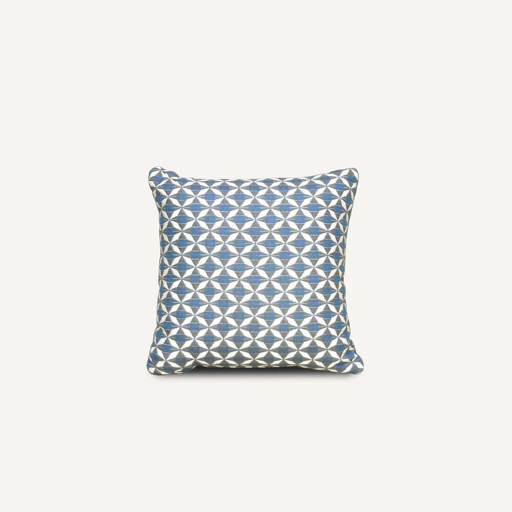 Blue Diamond Pattern Outdoor Cushion