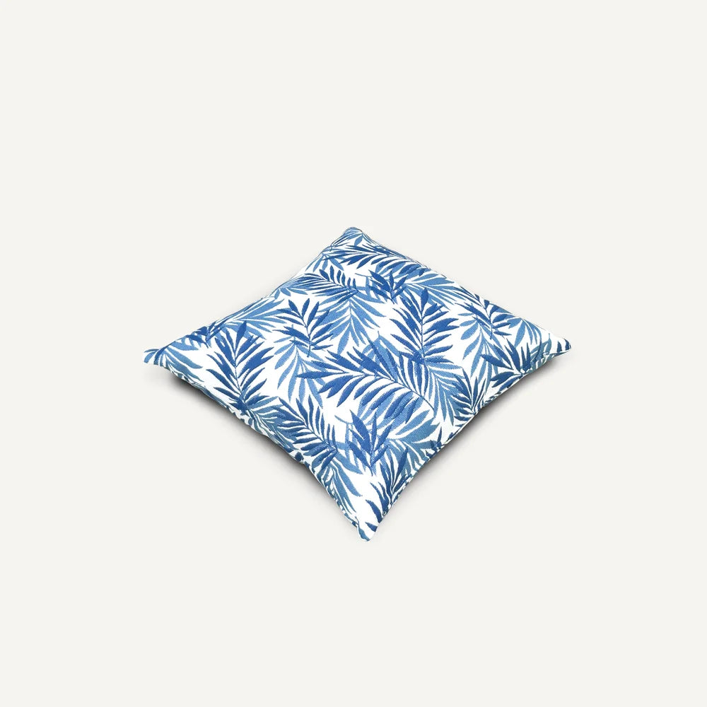 Blue Leaf Pattern Outdoor Cushion