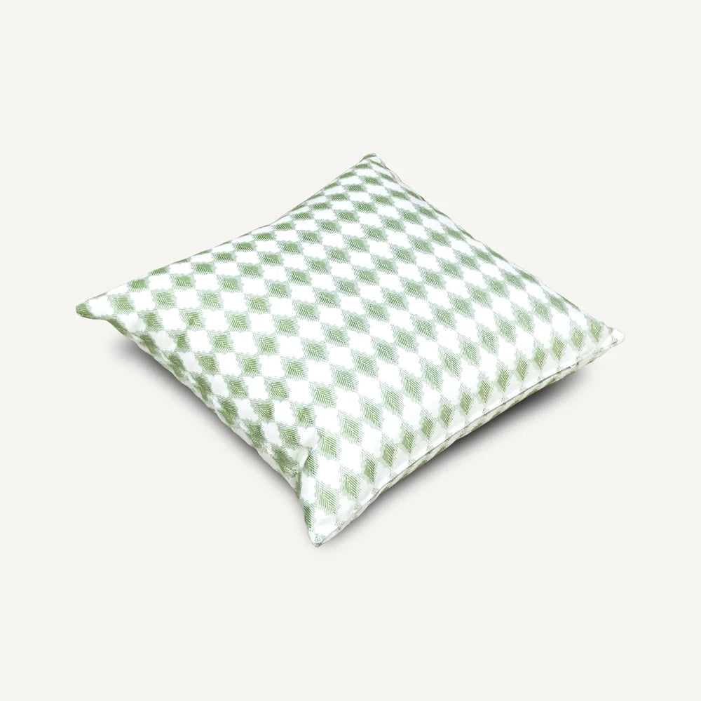 Green Diamond Pattern Outdoor Cushion