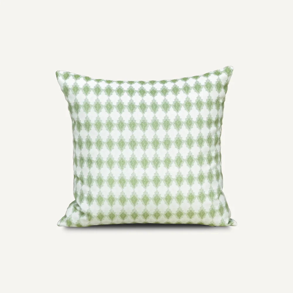 Green Diamond Pattern Outdoor Cushion