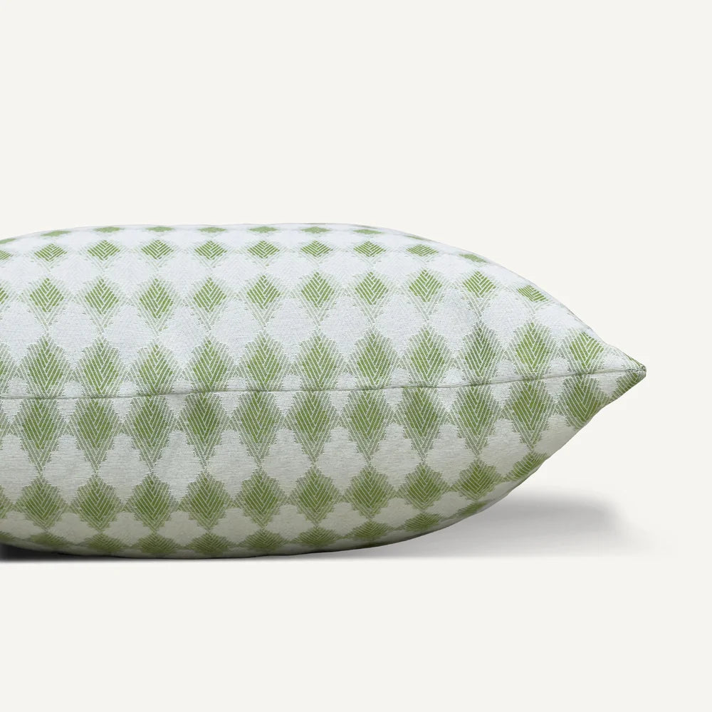 Green Diamond Pattern Outdoor Cushion