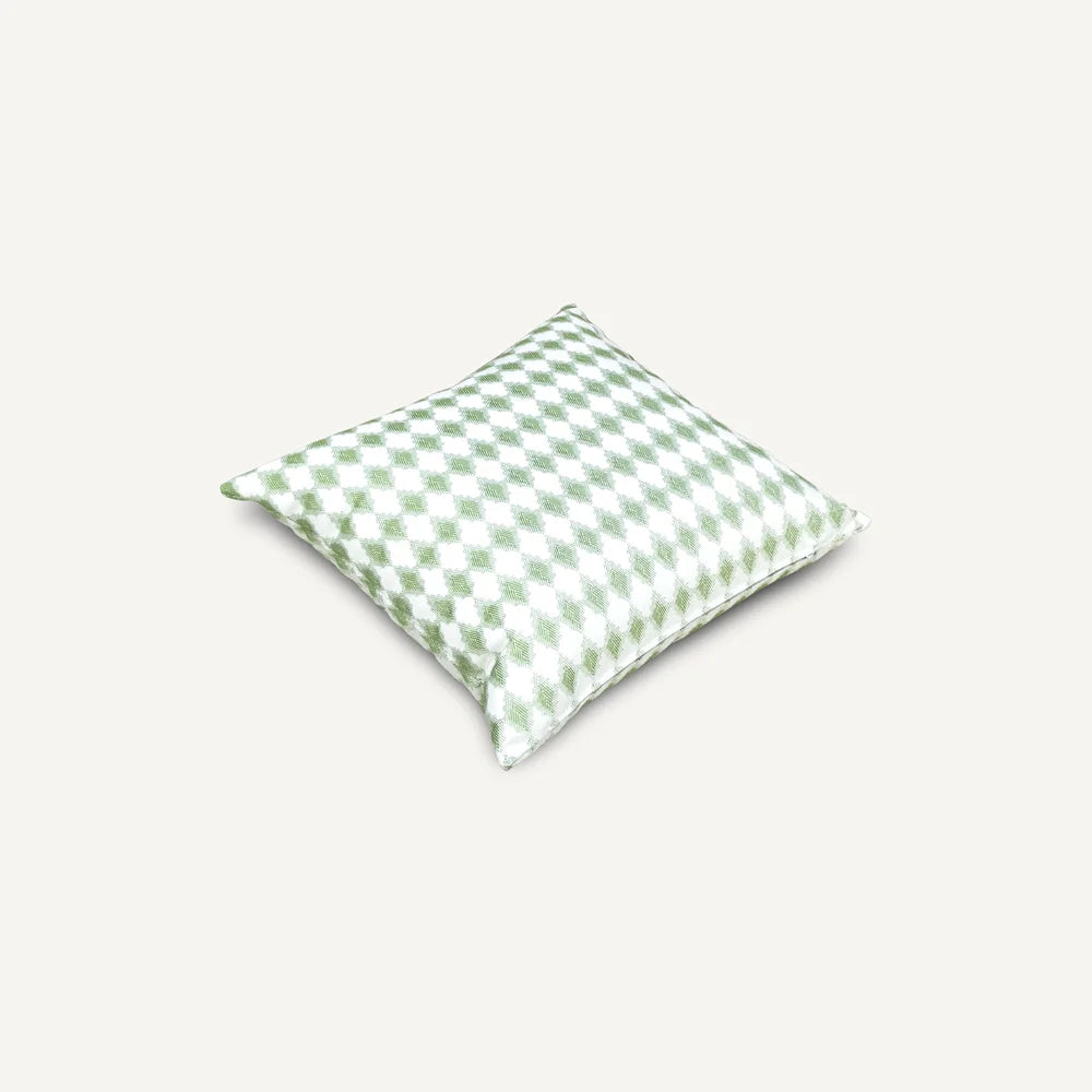 Green Diamond Pattern Outdoor Cushion