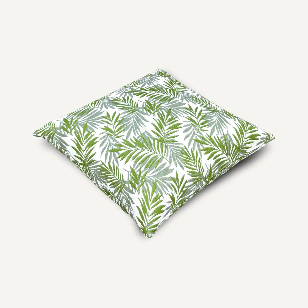 Green Leaf Pattern Outdoor Cushion
