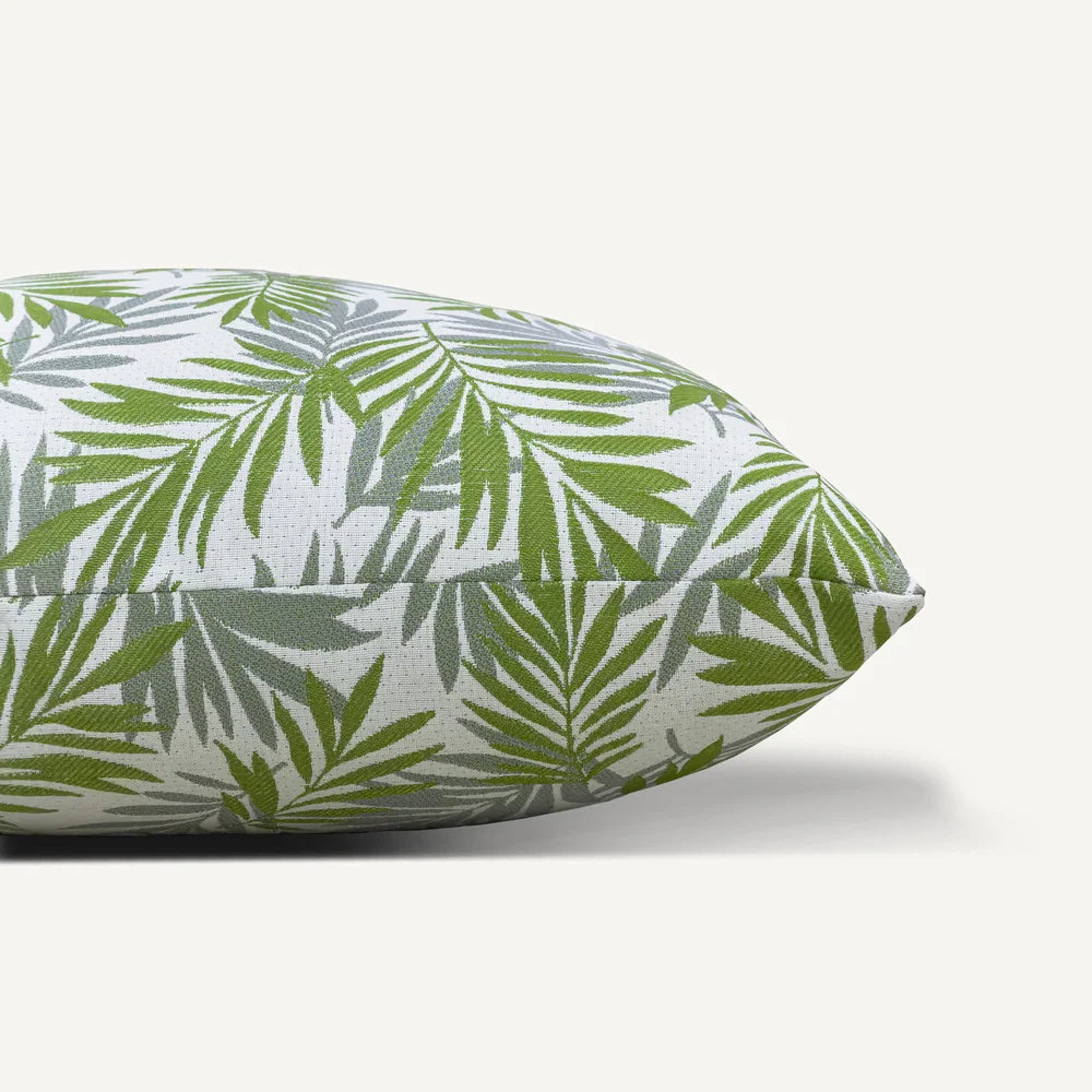 Green Leaf Pattern Outdoor Cushion