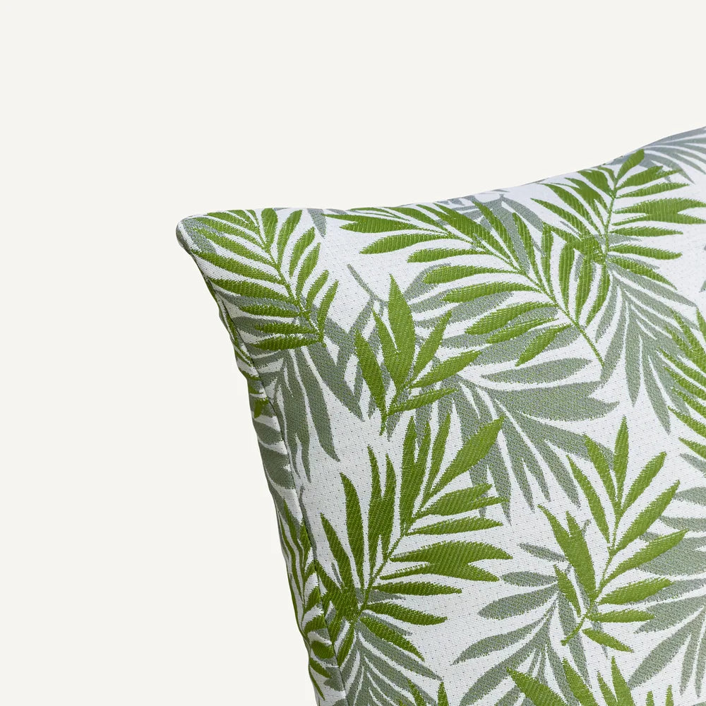 Green Leaf Pattern Outdoor Cushion