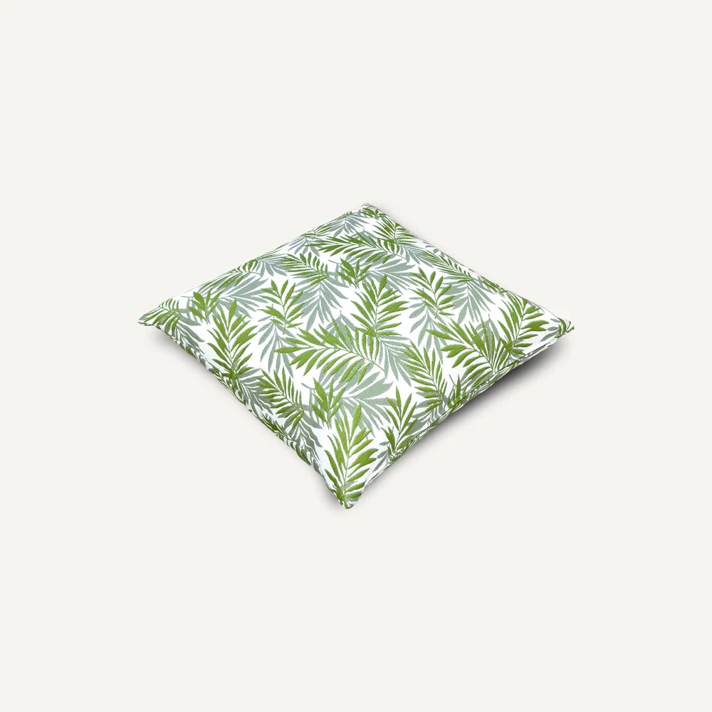 Green Leaf Pattern Outdoor Cushion