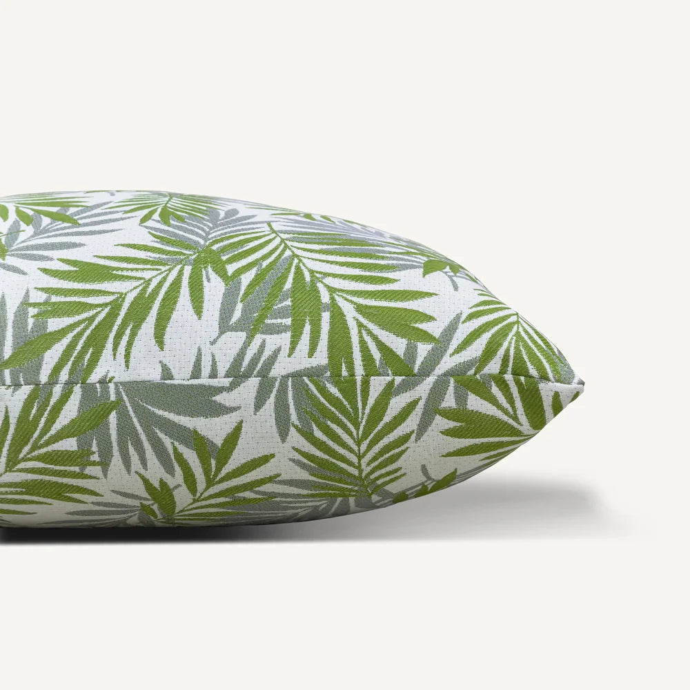 Green Leaf Pattern Outdoor Cushion