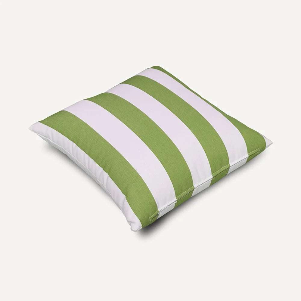 Green Stripe Pattern Outdoor Cushion