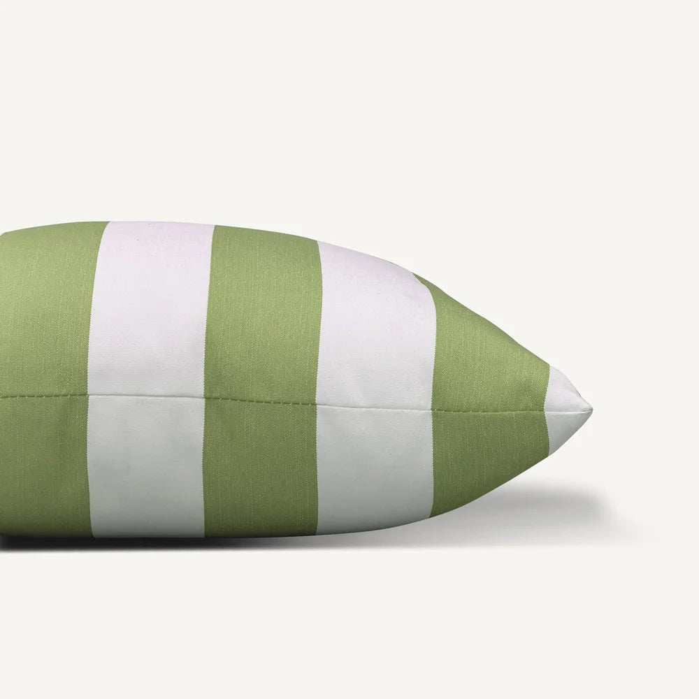 Green Stripe Pattern Outdoor Cushion