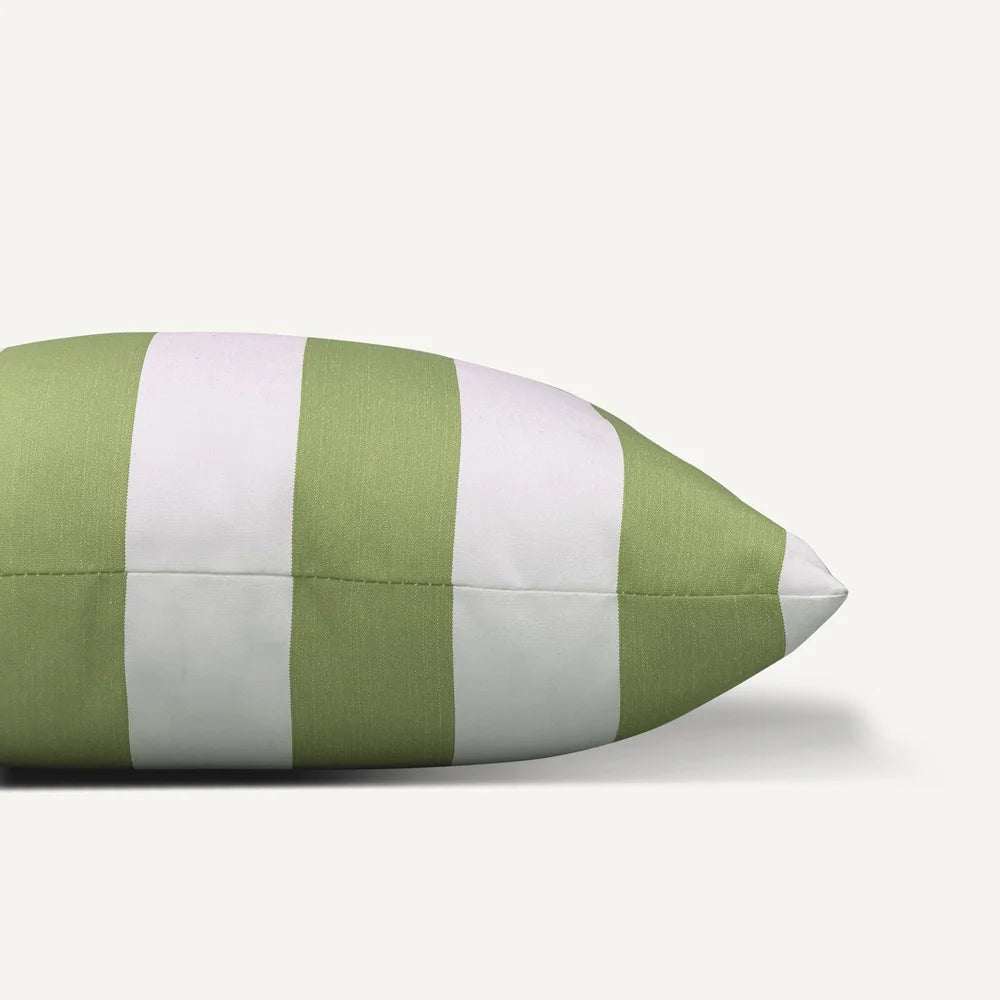 Green Stripe Pattern Outdoor Cushion