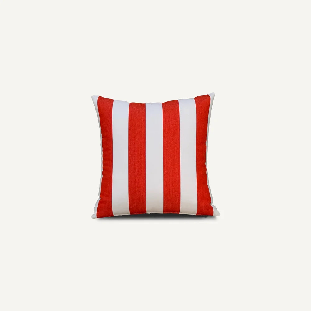 Orange Stripe Pattern Outdoor Cushion