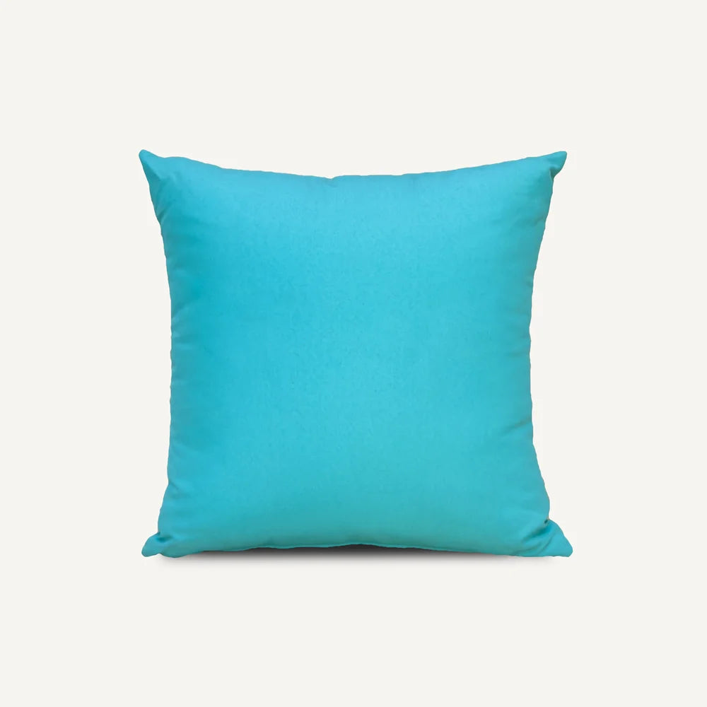 Plain Blue Outdoor Cushion