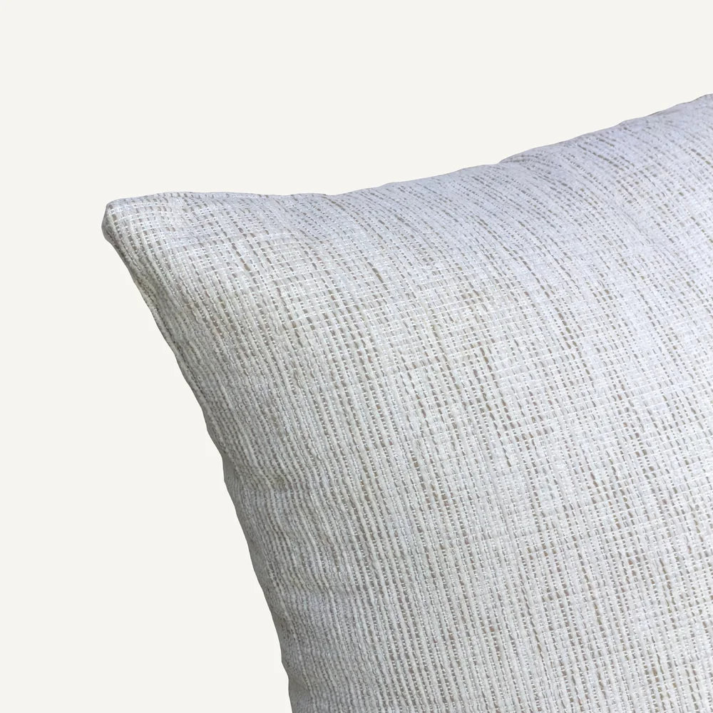 Plain Textured Beige Outdoor Cushion