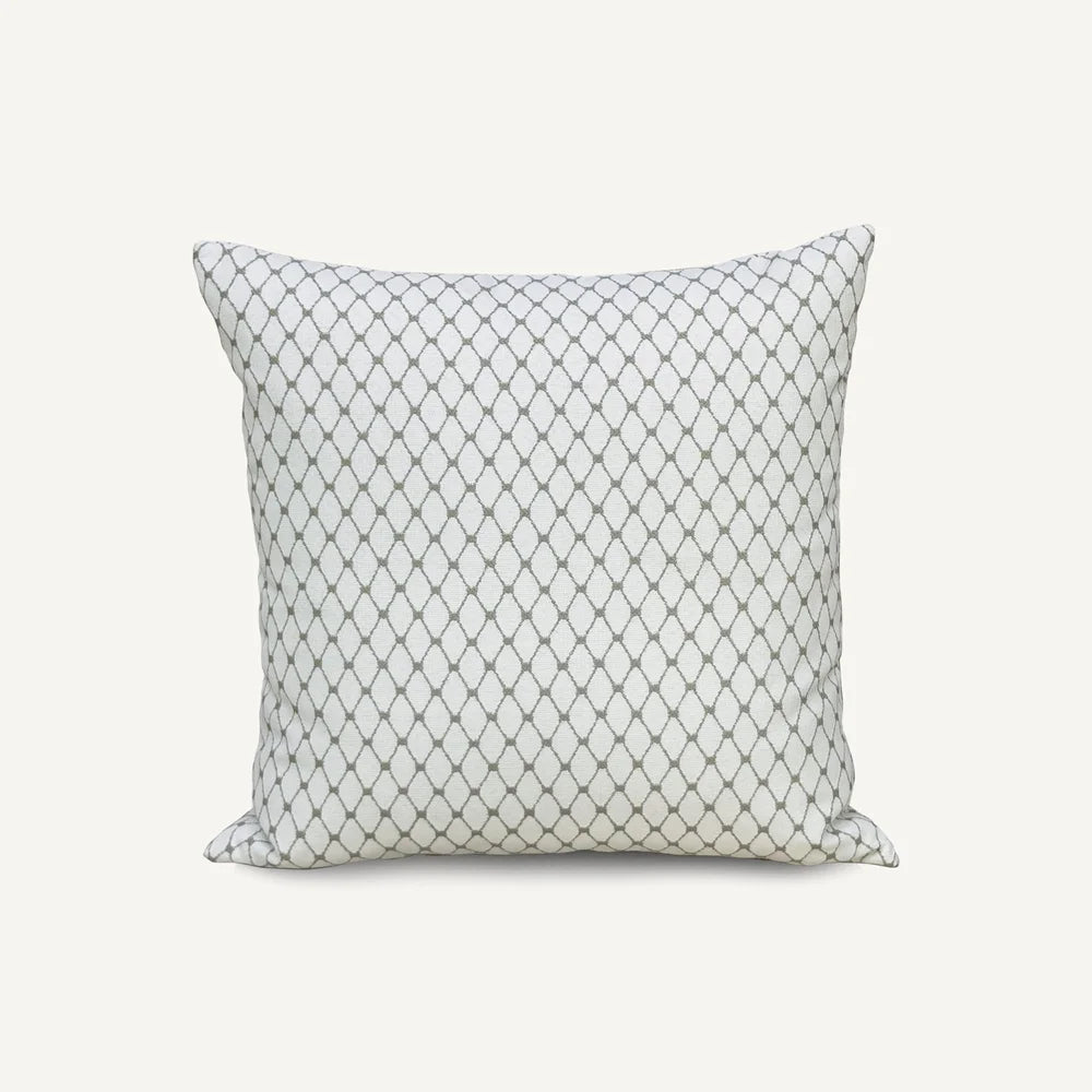 White Diamond Pattern Outdoor Cushion