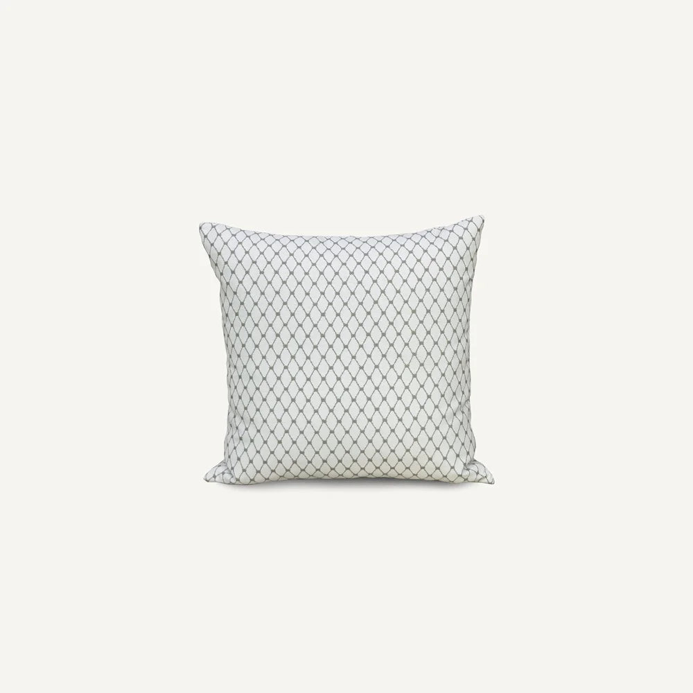 White Diamond Pattern Outdoor Cushion