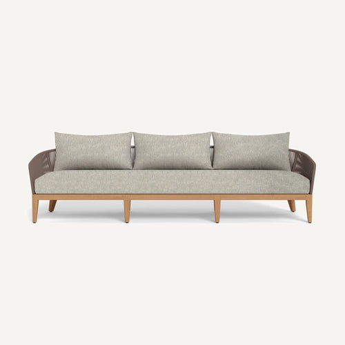 IBIZA TEAK 3 SEAT SOFA
