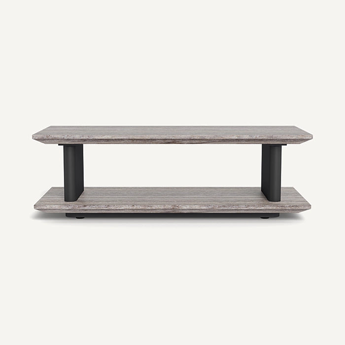 SAINT TROPEZ STONE RECTANGLE SIDE TABLE
