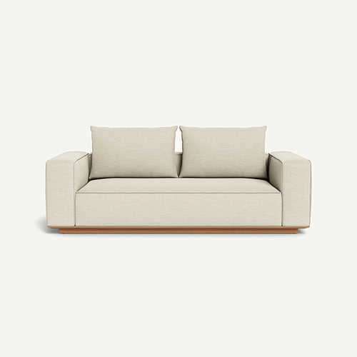 SAINT TROPEZ TEAK 2 SEAT SOFA