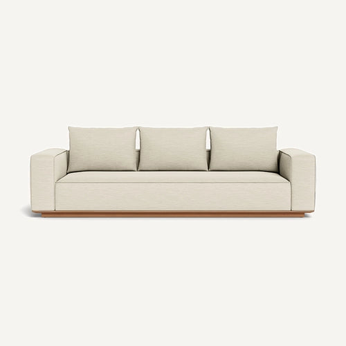 SAINT TROPEZ TEAK 3 SEAT SOFA