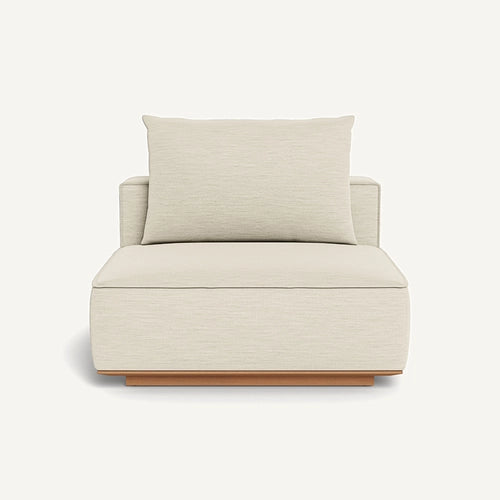 SAINT TROPEZ TEAK ARMLESS SINGLE