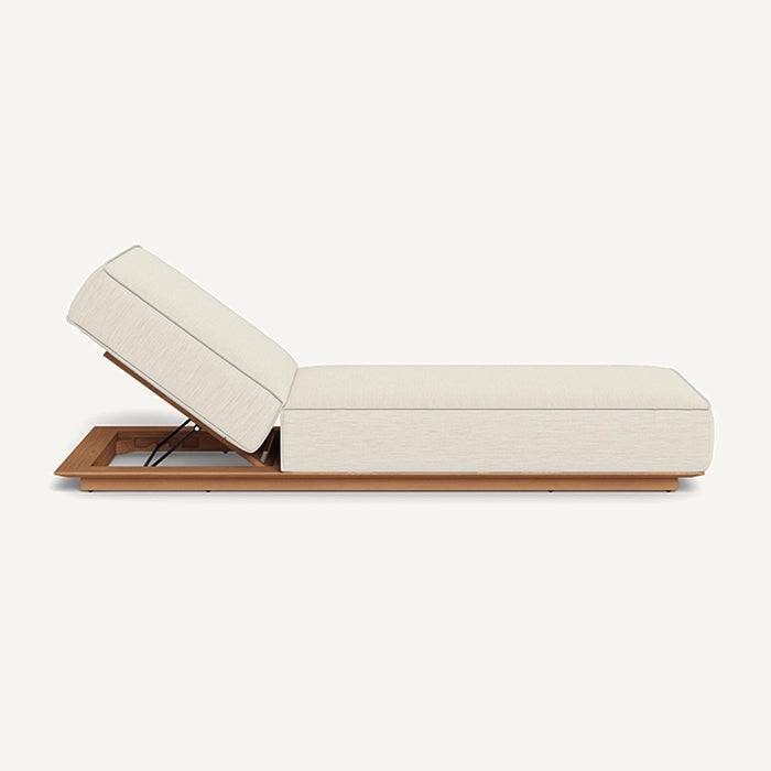 SAINT TROPEZ TEAK SUN LOUNGER